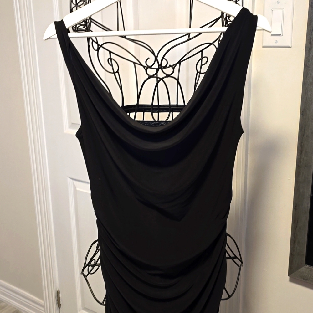 💥Sold💥ZARA Ruched black dress